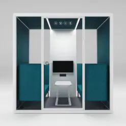 Coy Collection Acoustic soundproof colored interior Pod – Suitable For 4 People – POD ONLY