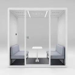 Coy Collection Acoustic soundproof colored interior Pod – Suitable For 4 People – POD ONLY