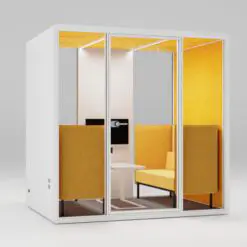 Coy Collection Acoustic soundproof colored interior Pod – Suitable For 4 People – POD ONLY