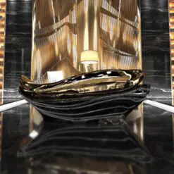 High End Design Reception Desk – ONLY RECEPTION DESK – Stone and Stainless Steel