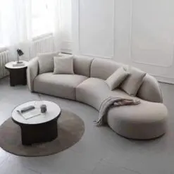 Luxury Comfort Cushion Sofa – 3 PIECES PER SET – Uniform Structure Metal Frame/Cushion Fabric/High Density Sponge With Fabric Finish