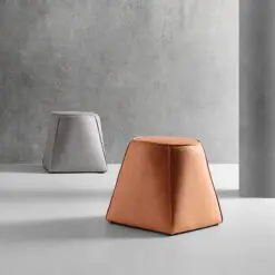 Leather Footstool Ottoman – 5 Pieces Of Ottoman Only – Uniform Structure/Cushion Seat/Cover Material Made of Faux Leather