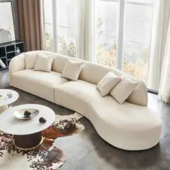 Luxury Comfort Cushion Sofa – 3 PIECES PER SET – Uniform Structure Metal Frame/Cushion Fabric/High Density Sponge With Fabric Finish