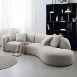 Luxury Comfort Cushion Sofa – 3 PIECES PER SET – Uniform Structure Metal Frame/Cushion Fabric/High Density Sponge With Fabric Finish