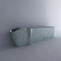 Bronze-Beauty Reception Desk – ONLY RECEPTION DESK – Stainless Steel, Metal Structure