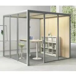 Remote Pod Collection Office Cubicle Room Divider Acoustic Pod – Work from Home/Office Pod – Pod Only