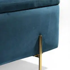 Office Storage Bench – 6 Pieces Of Bench Per Set – Durable Woven Fabric/Velvet Cover/Metal Structure