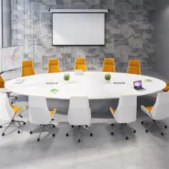 Long Oval Le-Lux Conference Table – Table Only
