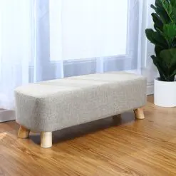Pure Cotton Office Bench – 6 Pieces Of Bench Per Set – Durable Pure Cotton Fabric Top/Wood Legs/Metal Structure