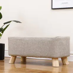 Pure Cotton Office Bench – 6 Pieces Of Bench Per Set – Durable Pure Cotton Fabric Top/Wood Legs/Metal Structure