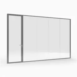 Demountable Aluminum Framed Glazed Sound-Proof Partition Wall
