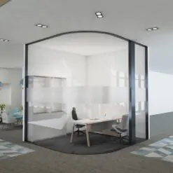 Demountable Aluminum Framed Glazed Sound-Proof Partition Wall