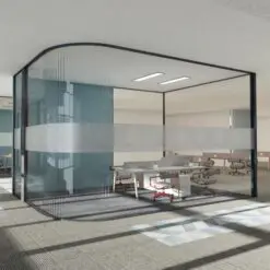 Demountable Aluminum Framed Glazed Sound-Proof Partition Wall