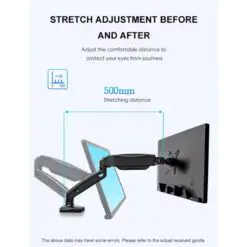 Gas Spring Dual Monitor Arm
