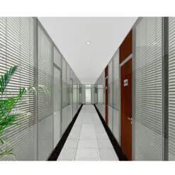 Commercial glass window painting wood partition