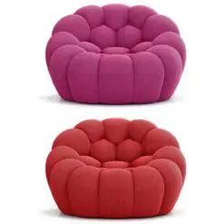 HETERO-MORPHOSIS SINGLE SOFA – 6 PIECES per Set – Uniform Structure Metal Frame/Resilient Sponge/Honeycomb Wool Mesh-Like Elastic Fabric