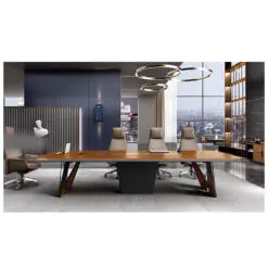 New style high tech executive desk – L-shape Desk + Attached Side Cabinet – Medium Density Fiberboard/Uniform Structure/Wear Resistance Surface