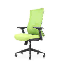 Comfy Mesh Office Chair – Adjustable Height – Durable Aluminum Base/Fabric Seat Top/Nylon Armrest/High Elasticity Mesh Backrest