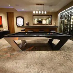 Modern new style pool table – Pool Table+Pool Accessory – Solid Wood/Fireproof /Cushion Fabric Slates