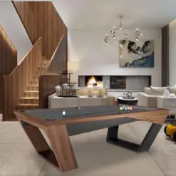 Modern new style pool table – Pool Table+Pool Accessory – Solid Wood/Fireproof /Cushion Fabric Slates