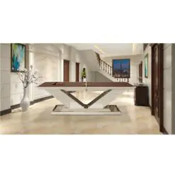 Luxury modern Ping Pong table – BILLIARD Ping Pong Table – Solid Wood/Cushion Fabric Slates