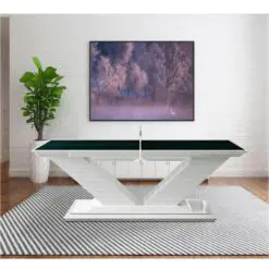 Luxury modern Ping Pong table – BILLIARD Ping Pong Table – Solid Wood/Cushion Fabric Slates