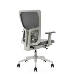Comfort-Back Mesh Office Chair – Adjustable Height – Durable Aluminum Base/Fabric Seat Top/Nylon Armrest/High Elasticity Mesh Backrest