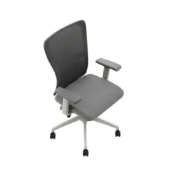 Comfort-Back Mesh Office Chair – Adjustable Height – Durable Aluminum Base/Fabric Seat Top/Nylon Armrest/High Elasticity Mesh Backrest