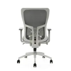 Comfort-Back Mesh Office Chair – Adjustable Height – Durable Aluminum Base/Fabric Seat Top/Nylon Armrest/High Elasticity Mesh Backrest