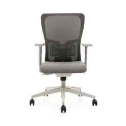 Comfort-Back Mesh Office Chair – Adjustable Height – Durable Aluminum Base/Fabric Seat Top/Nylon Armrest/High Elasticity Mesh Backrest
