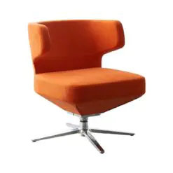 Popular high raise lounge chair – 12 chairs per set – Metal Frame Legs-Glass Fiber Reinforced Plastic/Upholster PU Leather