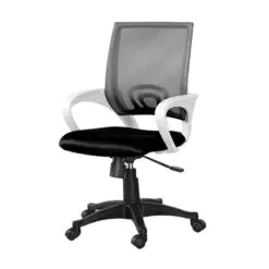 Low-Back Comfort Office Chair – Adjustable – Metal Frame/Top Cushion/Breathable Mesh
