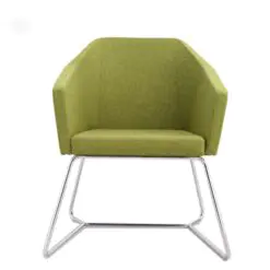 Square Cut Lounge Seaters – 12 chairs per set – Upholster Fabric/Top Cushion Smooth Fabric/Steel Frame
