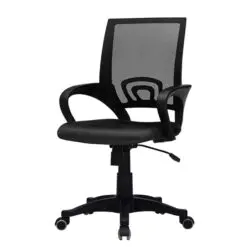 Low-Back Comfort Office Chair – Adjustable – Metal Frame/Top Cushion/Breathable Mesh