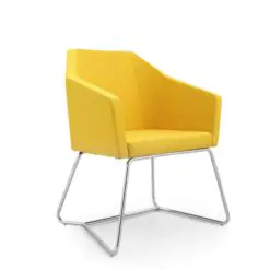 Square Cut Lounge Seaters – 12 chairs per set – Upholster Fabric/Top Cushion Smooth Fabric/Steel Frame