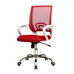 Low-Back Comfort Office Chair – Adjustable – Metal Frame/Top Cushion/Breathable Mesh