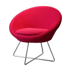 Nordic Modern Fabric Accent Chair – 12 chairs per set – Velvet Fabric/Top Cushion Smooth Velvet Fabric/Steel Frame