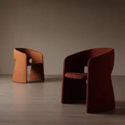 Comfy Velvet Lounge Seaters – 5 chairs per set – Velvet Fabric/Top Cushion Smooth Velvet Fabric/Wood Frame