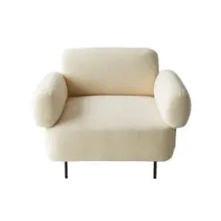 Classic Design Bubbly Lounge Seaters – 5 chairs per set – Woven Fabric/Top Cushion Fabric/Metal, wood Frame