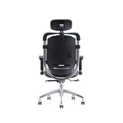 Luxury Ergonomic Boss Chair – Adjustable/Synchronized-Tilting – Aluminum Alloy Base/Faux Leather