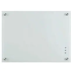 Non-glare magnetic glass whiteboard