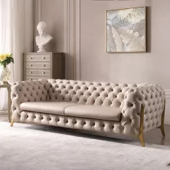 Buccoi premium luxury velvet sofa set - 2 sofas per set